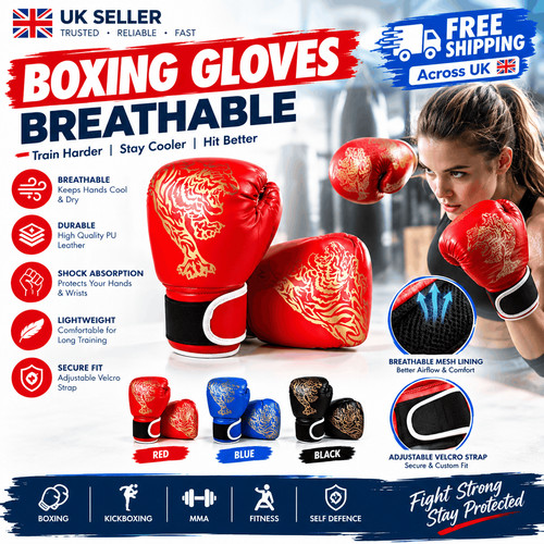 Boxing gloves breathable - boxing, pu